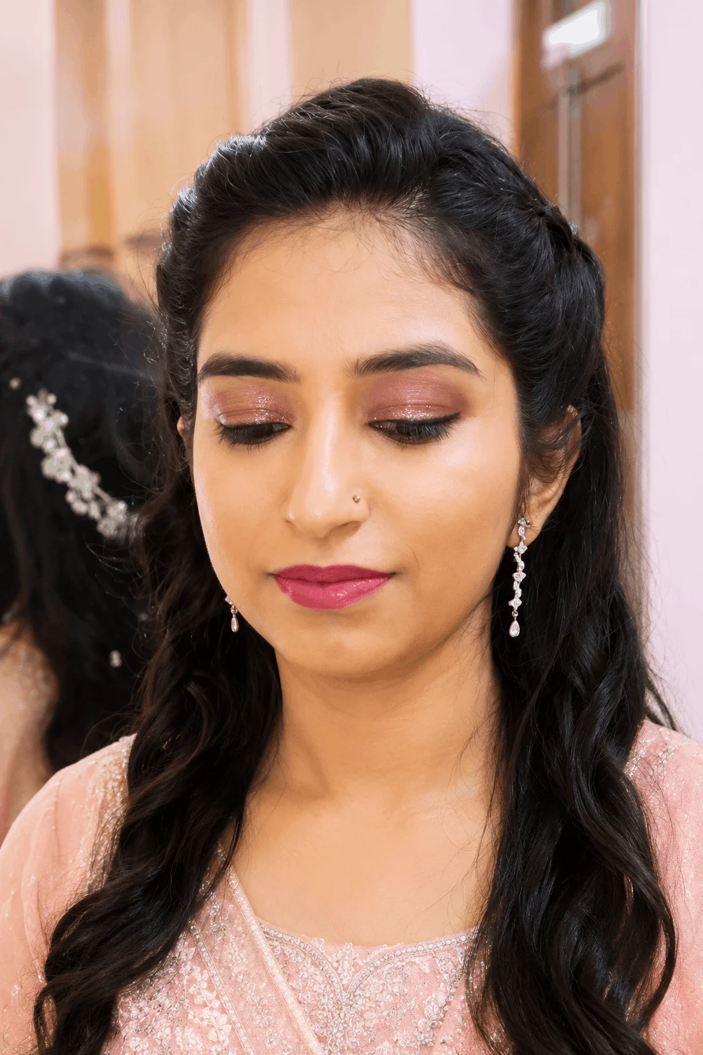 Bridal makeover at Veena'z ladies salon near me